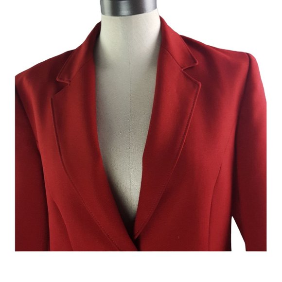 Vintage Paris Star Women sz 12 Blazer Red Made in Canada 🇨🇦 totally Canadian - Picture 4 of 8